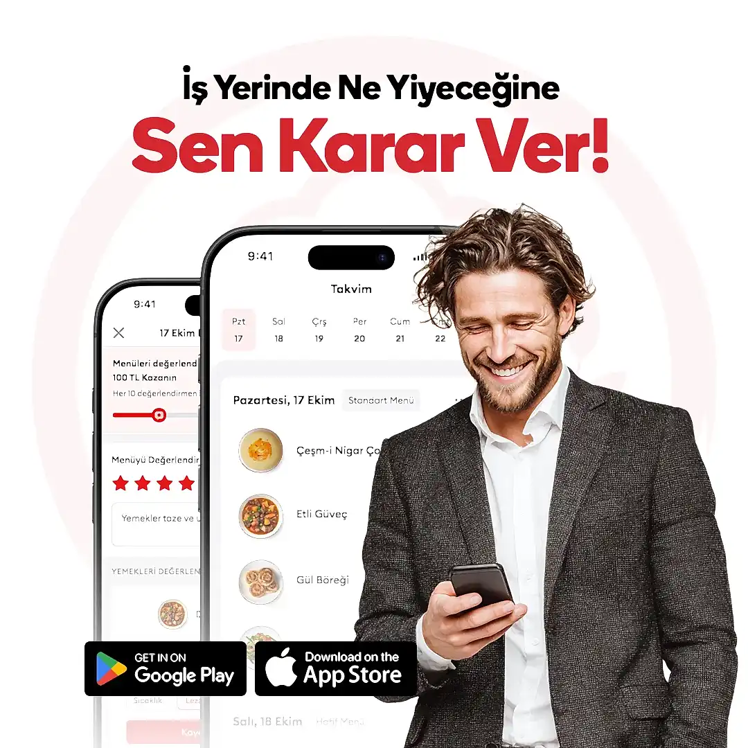 İş yerinde ne yiyeceğine sen karar ver