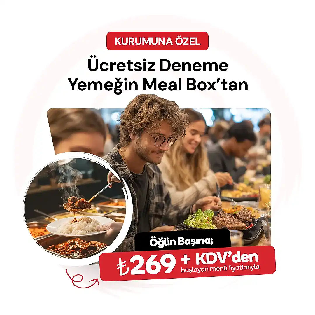 Ücretsiz deneme yemeğin Meal Box'tan