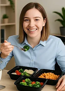 Porselen tabaklarda gastronomi küveti görseli