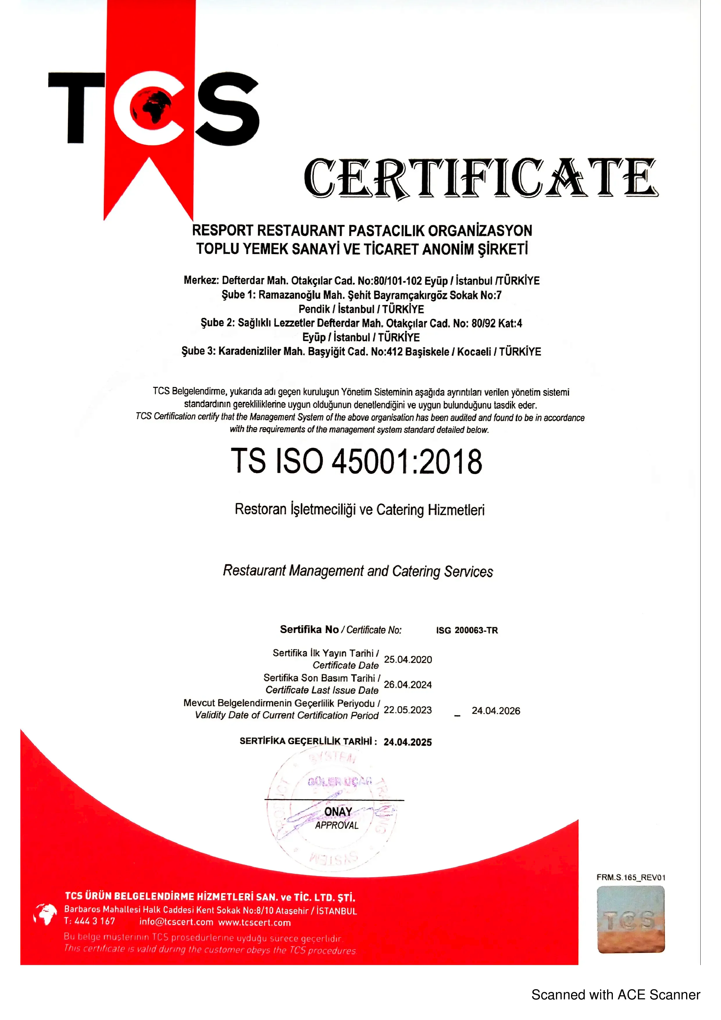 İş Sağlığı Ve Güvenliği Sertifikası